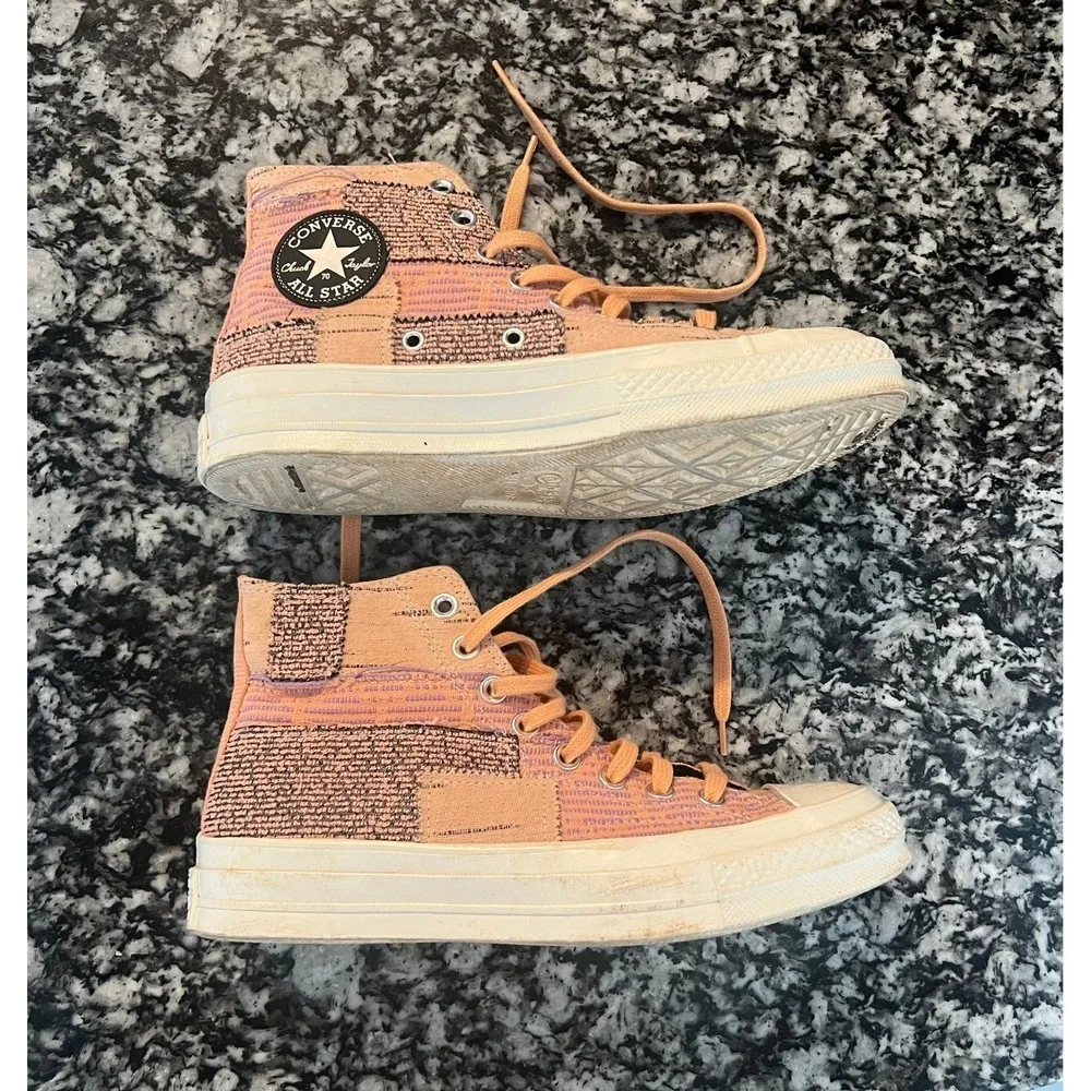 Unisex Converse Chuck 70 Hi Patchwork Orange Sneakers 170058C Mens 7 Wos 9